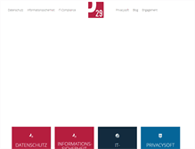 Tablet Screenshot of datenschutz.biz